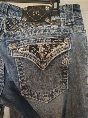 Miss Me Women's Blue Denim Jeans - Size 30